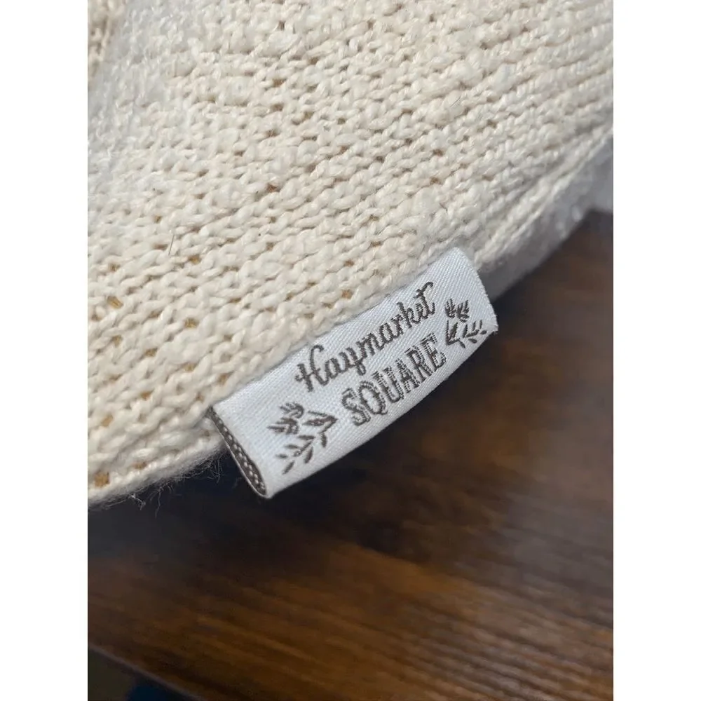 Andover Mills Home Textiles Gauvin Be Thankful Cotton Throw Pillow Tan